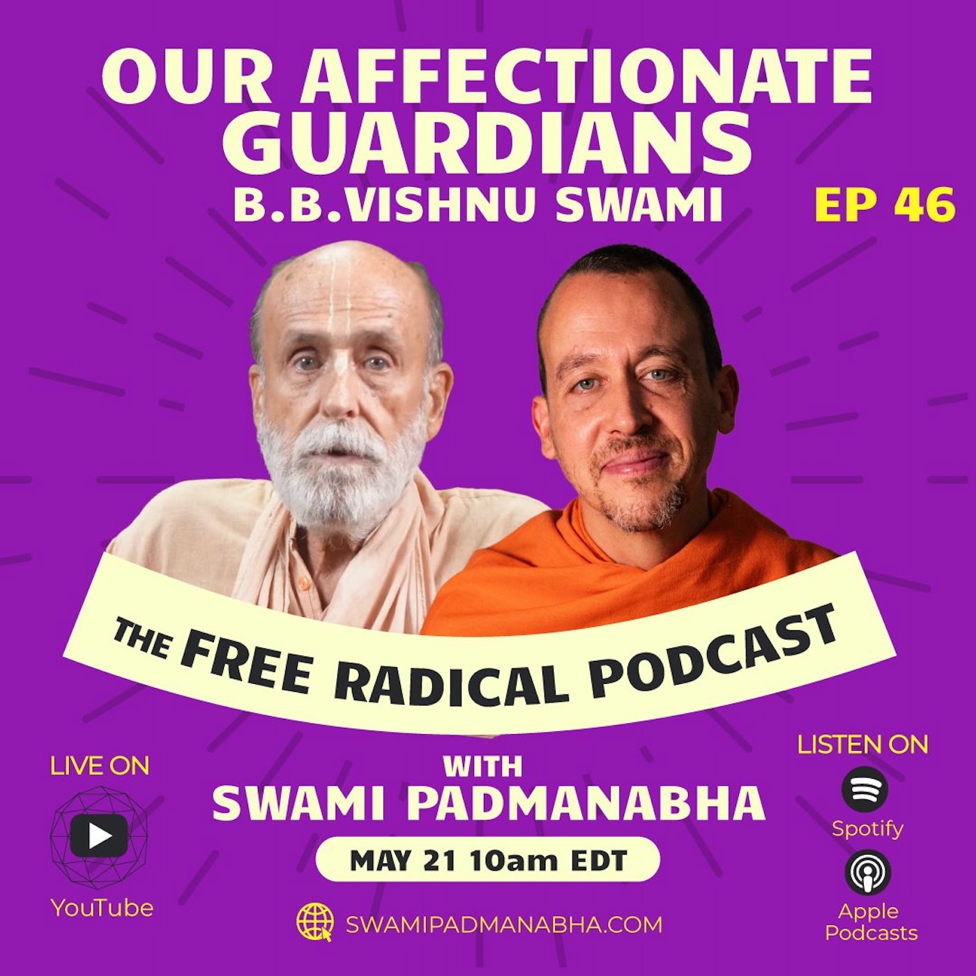 The Free Radical Podcast #46 | Our Affectionate Guardians — B. B. Vishnu Swami, May 21, 2025 episode artwork