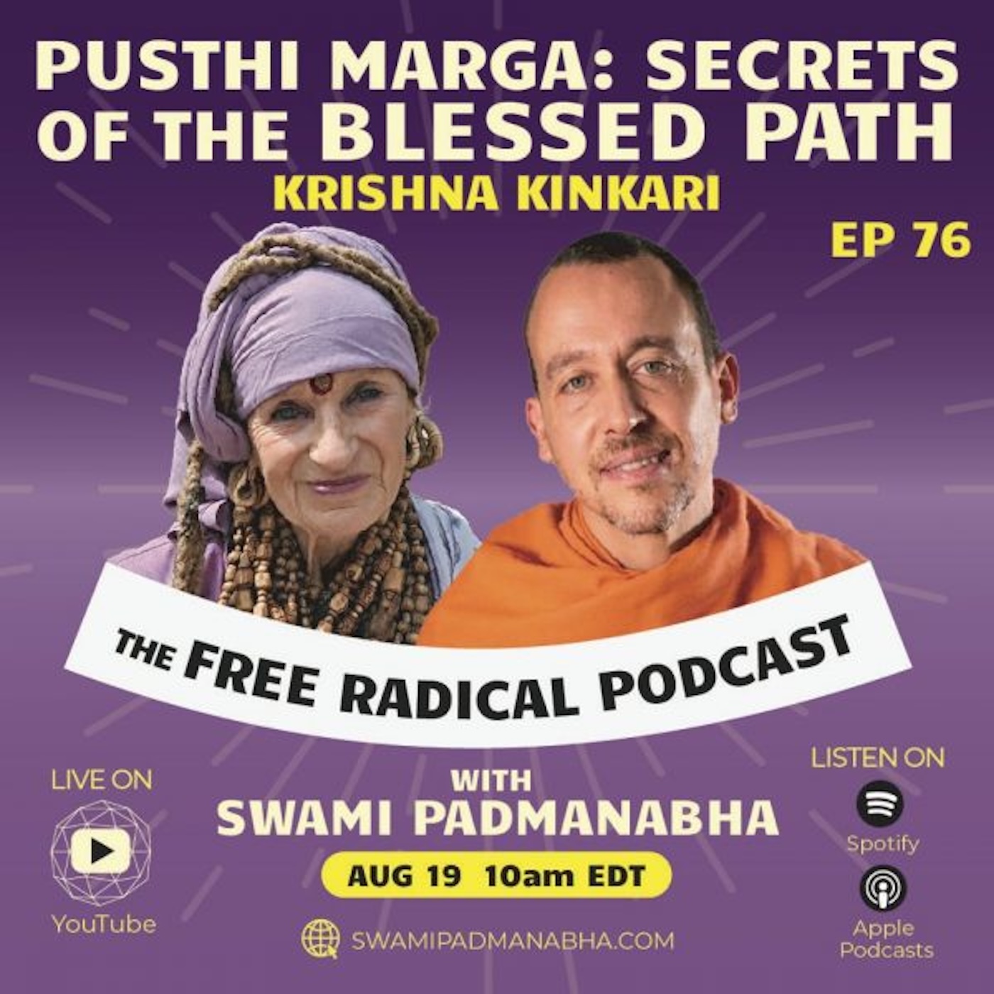 PUSTHI MARGA: SECRETS OF THE BLESSED PATH | Free Radical Podcast ep76 | Krishna Kinkari | 8/19/26