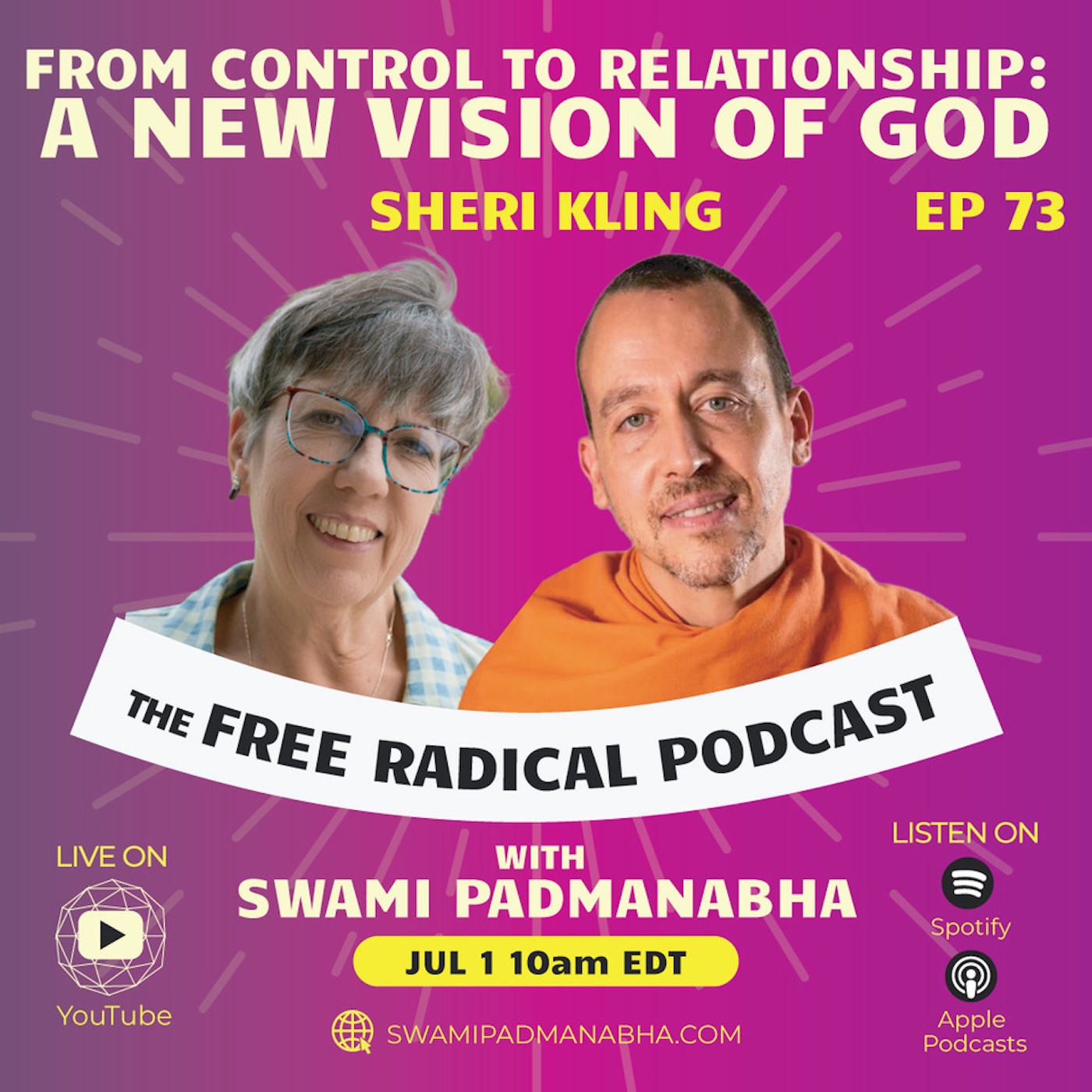 FROM CONTROL TO RELATIONSHIP: A New Vision of God | Free Radical Podcast ep73 | Sheri Kling  7/1/26 episode artwork