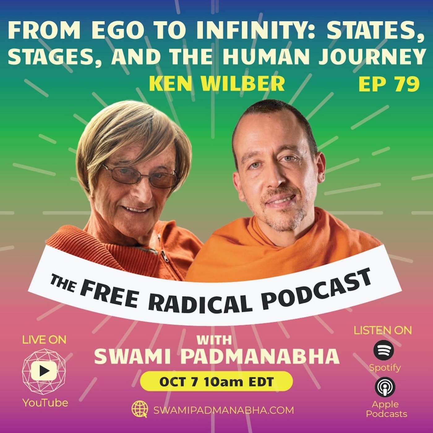 FROM EGO TO INFINITY: States, Stages, and Human Journey—Free Radical Podcast ep79—Ken Wilber | Oct 7